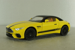 Mercedes AMG GT Coupe 2022, yellow, Jiaye model, 1:22