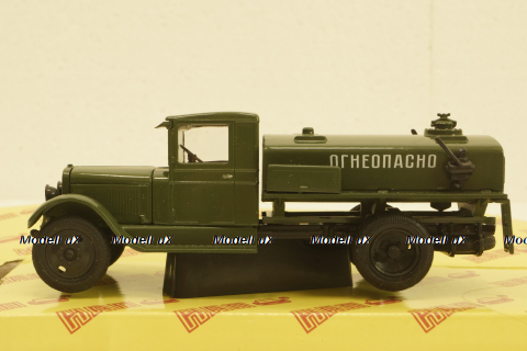 Зис-5 Б3-42М, Огнеопасно, Зеленый, Н921, Наш Автопром 1:43