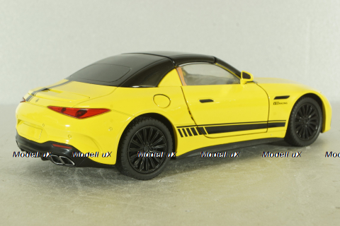 Mercedes AMG GT Coupe 2022, yellow, Jiaye model, 1:22