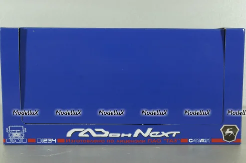 Газон NEXT C41A21 бортовой с тентом бордовый/бежевый, в боксе, Н234,  1:43