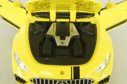 Mercedes AMG GT Coupe 2022, yellow, Jiaye model, 1:22