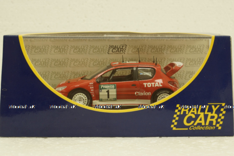 Peugeot 206 WRC #1 New Zealand Rally 2003 M.Gronholm-T.Rautiainen, Altaya 1:43