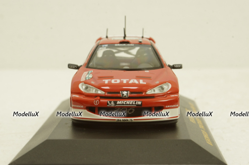 Peugeot 206 WRC #1 New Zealand Rally 2003 M.Gronholm-T.Rautiainen, Altaya 1:43