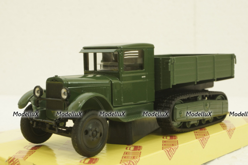 Зис-22, бортовой, зеленый, Н217, Наш Автопром 1:43