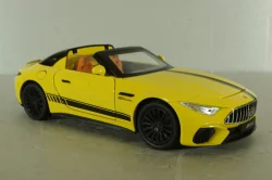 Mercedes AMG GT Coupe 2022, yellow, Jiaye model, 1:22