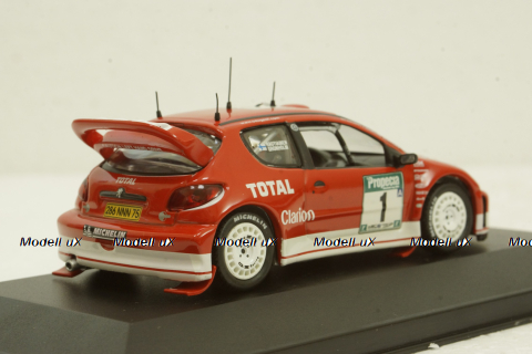 Peugeot 206 WRC #1 New Zealand Rally 2003 M.Gronholm-T.Rautiainen, Altaya 1:43