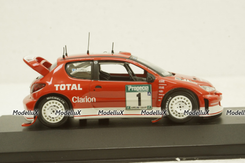 Peugeot 206 WRC #1 New Zealand Rally 2003 M.Gronholm-T.Rautiainen, Altaya 1:43