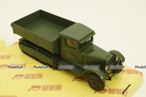 Зис-22, бортовой, зеленый, Н217, Наш Автопром 1:43