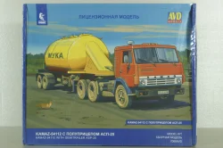Камаз-54112 с п/прицепом АСП-25, сборная модель 7066AVD, AVD 1:43