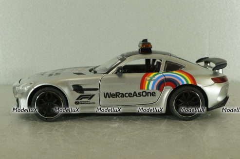 Mercedes-AMG GT R (C190) Safety Car Formula 1 2020, silver, CHE ZHI 1:24