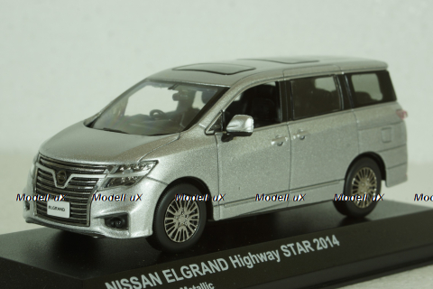 Nissan Elgrand Highway Star 2014 silver, Kyosho 1:43