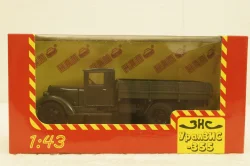 УралЗис-355, бортовой, зеленый, Н230, Наш Автопром 1:43