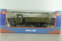 Краз-250 бортовой, хаки,  Легендарные грузовики СССР №63