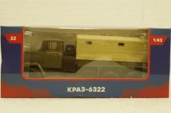 Краз-6322 бортовой с тентом, Легендарные Грузовики СССР №22, 1:43