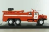 АЦ-7,5-40 пожарная автоцистерна на шасси Урал-4320 с бел. полосами, SSM1229, SSM 1:43