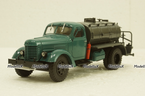 Д-251(150) Автогудронатор на шасси Зис-150, зеленый/серый, Легендарные Грузовики СССР №33, Modimio 1:43 С журналом!