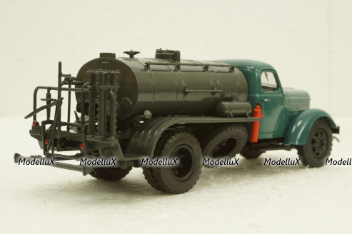 Д-251(150) Автогудронатор на шасси Зис-150, зеленый/серый, Легендарные Грузовики СССР №33, Modimio 1:43 С журналом!