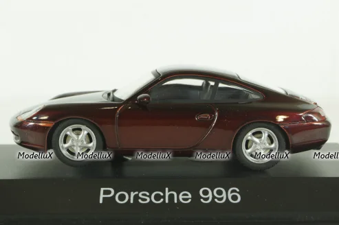 Porsche 996, dark red, 04343,  Schuco 1:43