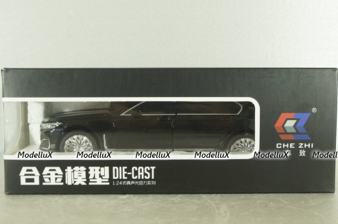BMW 750Li (G12) 2019, black, 24482, CHE ZHI 1:24