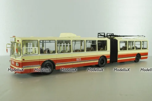 ЗИУ-10 троллейбус сочленённый 1978, бел/красн, SSM4052, SSM 1:43