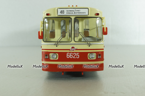 ЗИУ-10 троллейбус сочленённый 1978, бел/красн, SSM4052, SSM 1:43