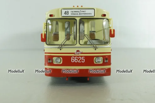 ЗИУ-10 троллейбус сочленённый 1978, бел/красн, SSM4052, SSM 1:43