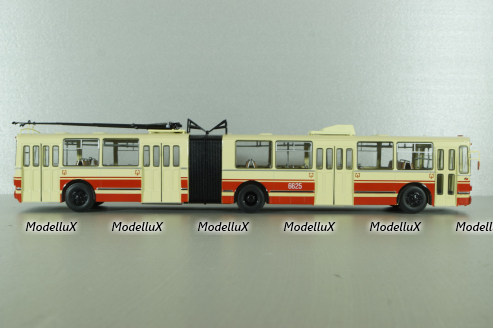 ЗИУ-10 троллейбус сочленённый 1978, бел/красн, SSM4052, SSM 1:43