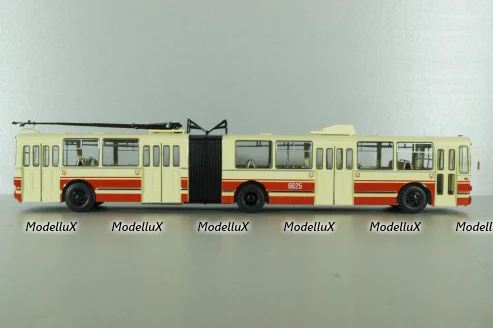 ЗИУ-10 троллейбус сочленённый 1978, бел/красн, SSM4052, SSM 1:43