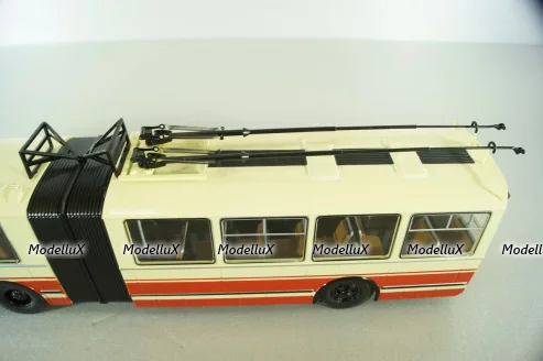 ЗИУ-10 троллейбус сочленённый 1978, бел/красн, SSM4052, SSM 1:43