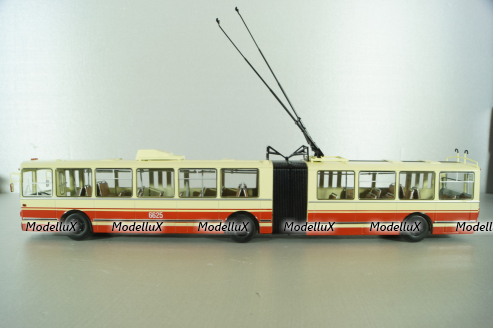 ЗИУ-10 троллейбус сочленённый 1978, бел/красн, SSM4052, SSM 1:43