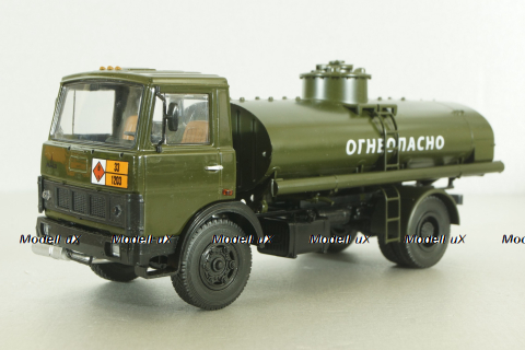 Маз-5337 АЦ-9 бензовоз 1987, хаки, Автоистория 1:43