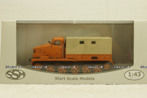 АТ-Т бортовой с тентом (оранжевый), SSM3006, SSM 1:43