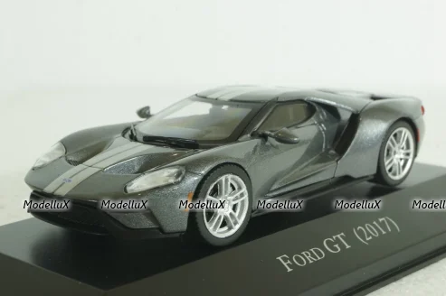 Ford GT 2017, grey with silver strips, American Cars №52, Altaya 1:43 