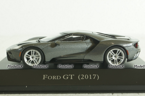 Ford GT 2017, grey with silver strips, American Cars №52, Altaya 1:43 