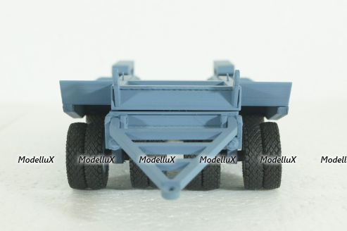 Прицеп ЧМЗАП-5208 , серо/голубой, Modellux 1:43