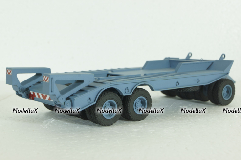 Прицеп ЧМЗАП-5208 , серо/голубой, Modellux 1:43