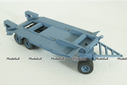 Прицеп ЧМЗАП-5208 , серо/голубой, Modellux 1:43
