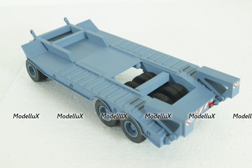 Прицеп ЧМЗАП-5208 , серо/голубой, Modellux 1:43