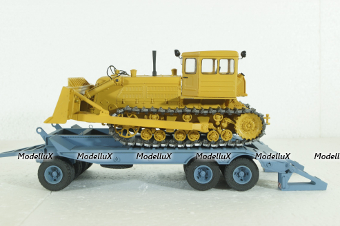 Прицеп ЧМЗАП-5208 , серо/голубой, Modellux 1:43