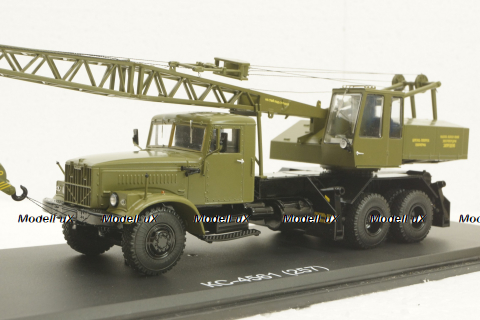 КРАЗ-257 КС-4561 Автокран, SSM1394, SSM 1:43