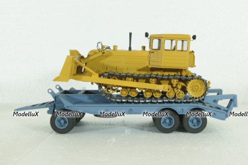 Прицеп ЧМЗАП-5208 , серо/голубой, Modellux 1:43