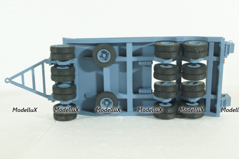 Прицеп ЧМЗАП-5208 , серо/голубой, Modellux 1:43