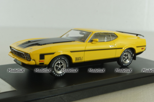 Ford Mustang Mach 1 1971, yellow, PRD397J, Premium X 1:43
