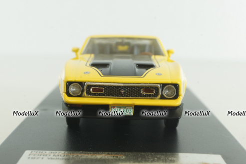 Ford Mustang Mach 1 1971, yellow, PRD397J, Premium X 1:43