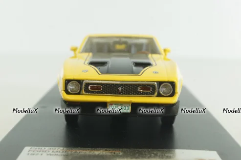 Ford Mustang Mach 1 1971, yellow, PRD397J, Premium X 1:43