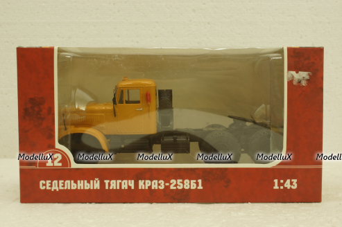 Краз-258Б1 тягач, желтый, Наши Грузовики №12 1:43