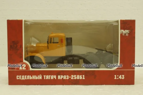 Краз-258Б1 тягач, желтый, Наши Грузовики №12 1:43