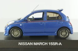 Nissan March/Nissan Micra 15SR-A with NISMO Stripe, Metallic Blue,18010SR, J-Collection 1:43