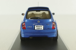 Nissan March/Nissan Micra 15SR-A with NISMO Stripe, Metallic Blue,18010SR, J-Collection 1:43