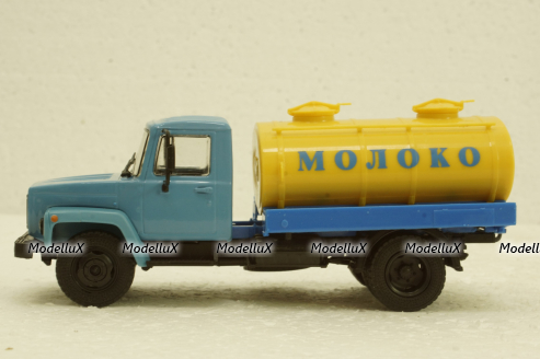 Газ-3307 Молоковоз, синий, Наши Грузовики №7 1:43